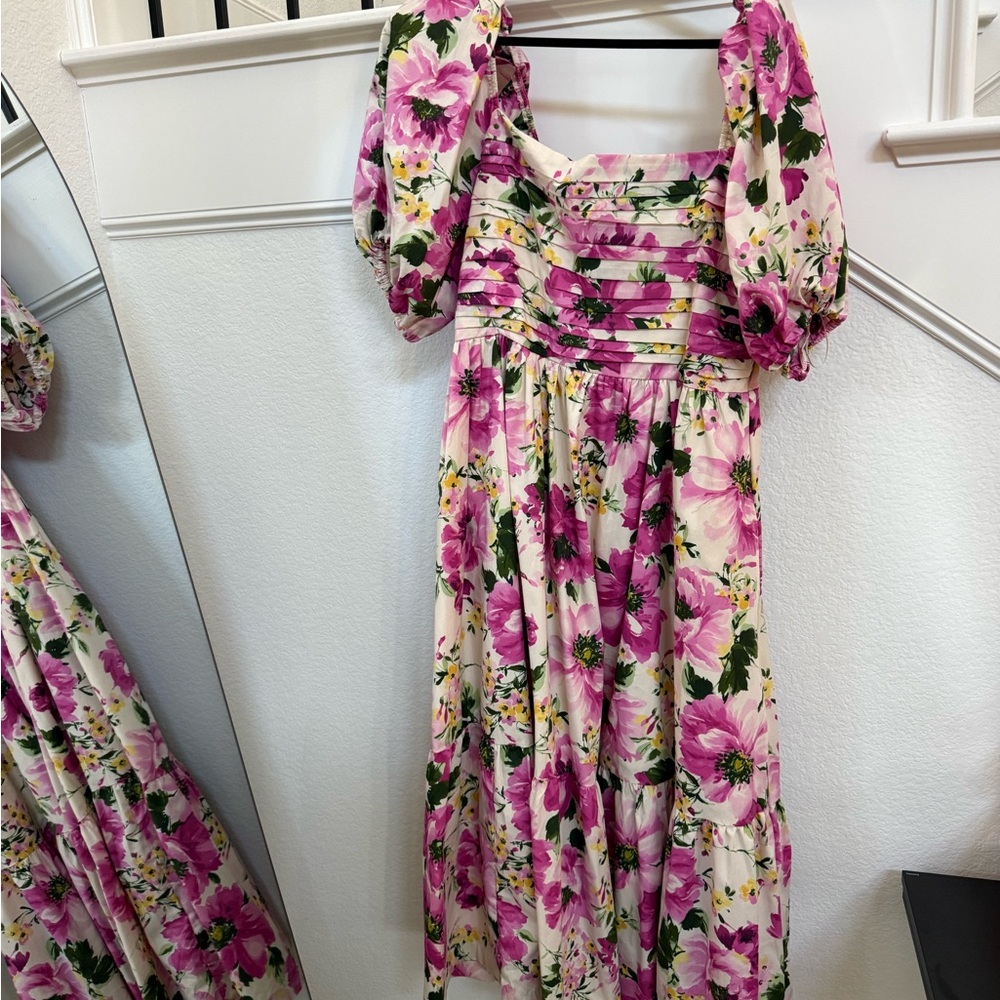 Abercrombie & Fitch Pink Floral Maxi Dress
